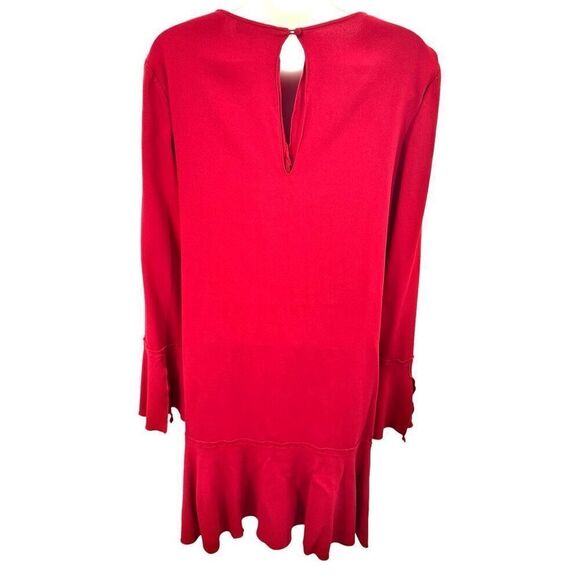 Theory Marah Pleated Crepe Mini Dress Womens Size 6. - Picture 6 of 10